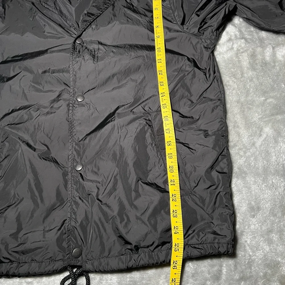 American Apparel Windbreaker Women Size Medium Black Button Up Vintage USA